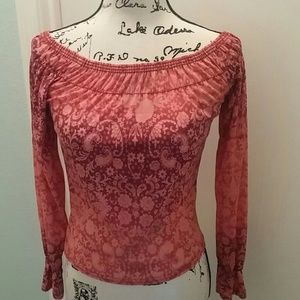 I❤next era on/off shoulder pink shirt medium